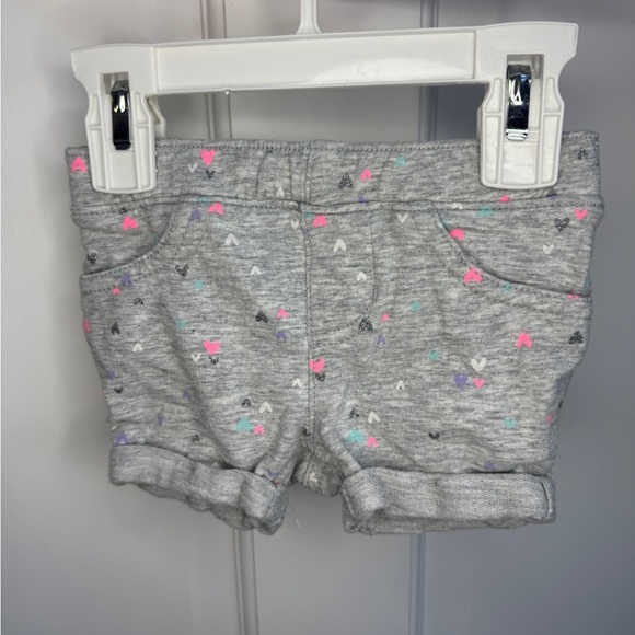 Other - NWOT Jumping Beans 12M Girls Gray Heart Valentine’s Day Shorts